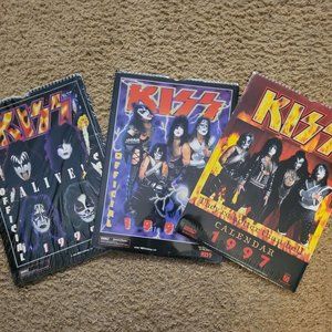 3 KISS Calendars 1997,98,99 Still Sealed